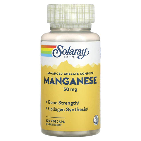 Solaray Manganese 100CT 50MG Veg Capsule