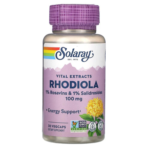 Solaray Vital Extracts Rhodiola 30CT 100MG Veg Capsule