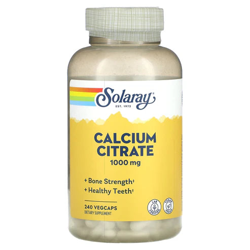 Solaray Calcium Citrate 240CT 1000MG Veg Capsule