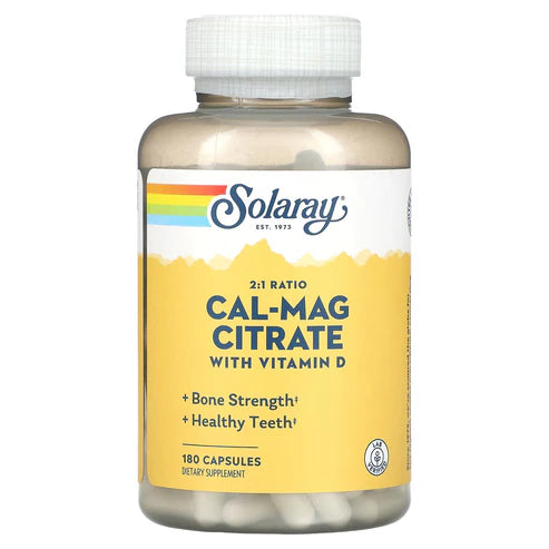 Solaray Cal-Mag Citrate 180CT  Capsule