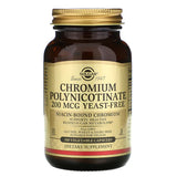 Solgar Chromium Polynicotinate 200 mcg Yeast Free Vegetable Capsules 100V cap