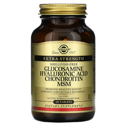 Solgar Glucosamine Hyaluronic Acid Chondroitin MSM (Shellfish-Free) Tablets 60tablet