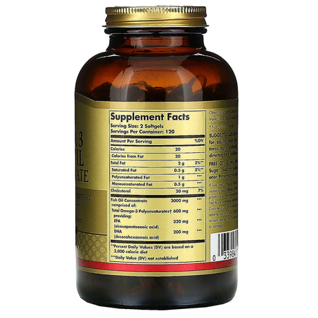 Solgar Omega-3 Fish Oil Concentrate Softgels 240softgel