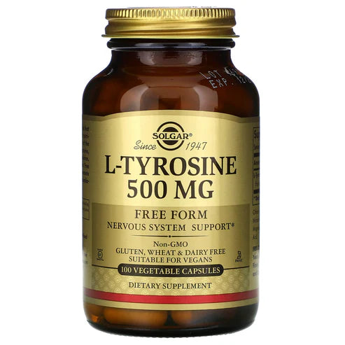 Solgar L-Tyrosine 500 mg Vegetable Capsules 100V cap