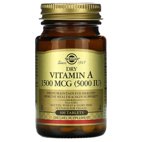 Solgar Dry Vitamin A 1500 MCG (5000 IU)