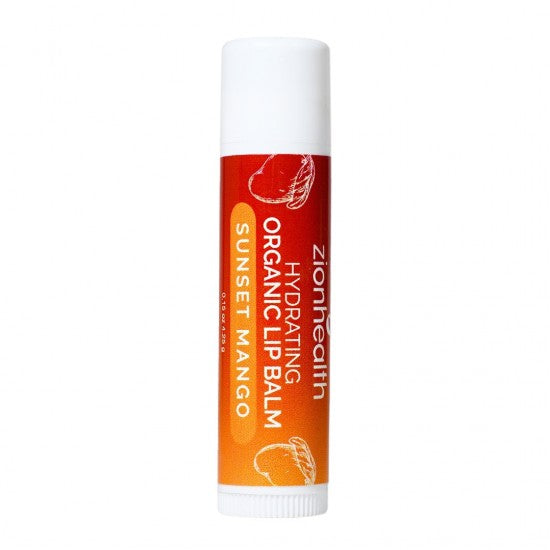 Zion Health Minerals Lip Balm Tube Sunset Mango .15 oz