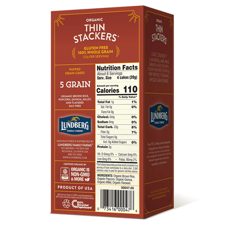 LUNGBERG 5GRAIN THIN STACKERS 6OZ