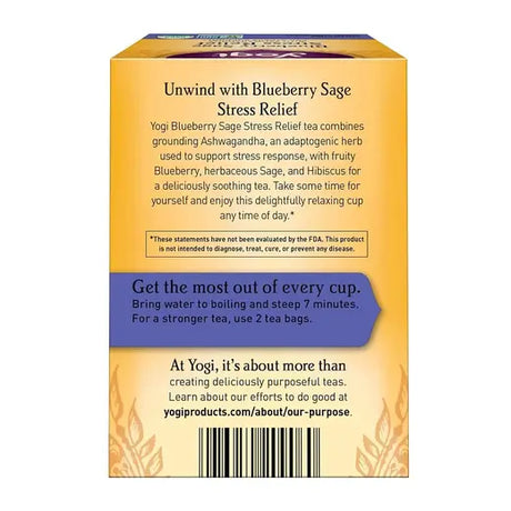 YOGI TEA Yogi Tea Blueberry Sage Stress Relief 16 BAG