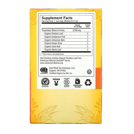 YOGI TEA Chai Rooibos Tea 16 BAG