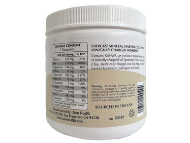 Zion Health Energy Minerals - Detox Powder 12 oz