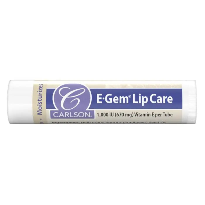 Carlson E Gem Lip Care 1000 IU (670 mg) Vitamin E per tube