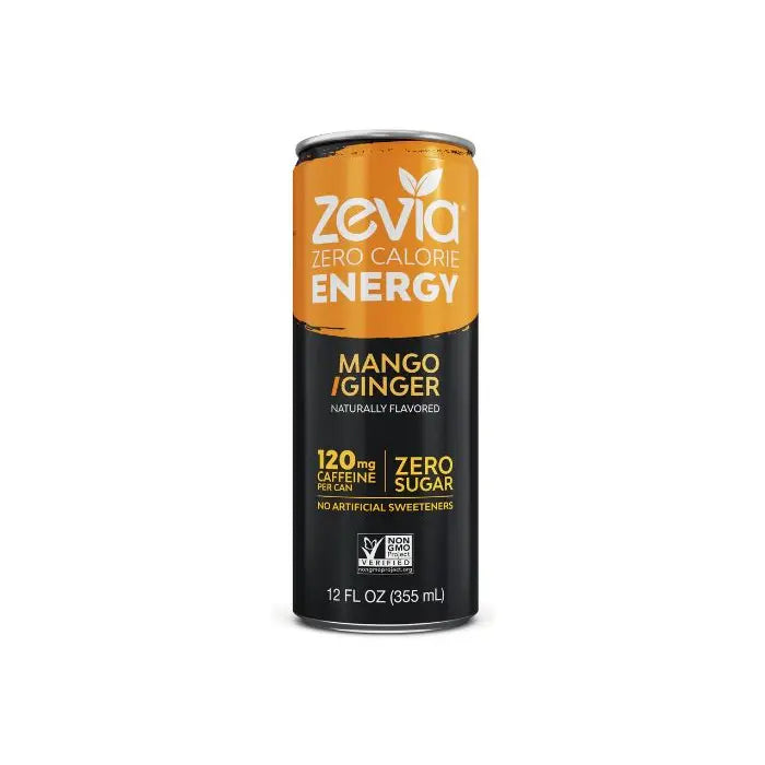 ZEVIA Mango Ginger 12 OZ 6 pack