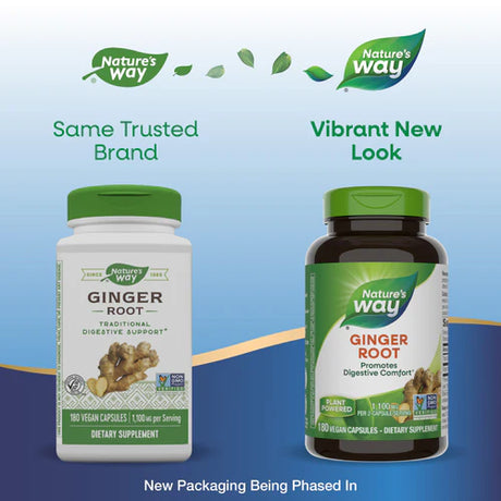 Nature's Way Ginger Root 180 Vgn Cp