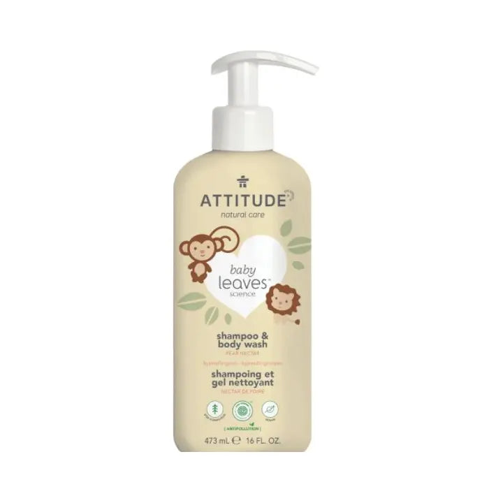 ATTITUDEBABY LEAVES 2-IN-1 SHAMPOO PEAR NECTAR 16OZ