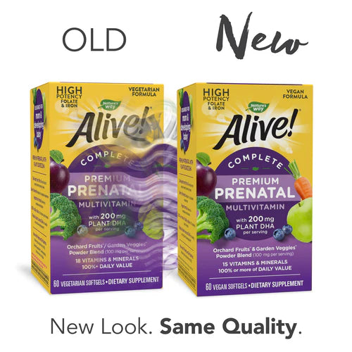 Nature's Way Alive!® Complete Prenatal Multi-Vitamin 60 Veg Sg