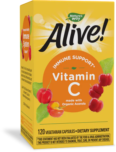 Nature's Way Alive!® Vitamin C 120 Veg Cp