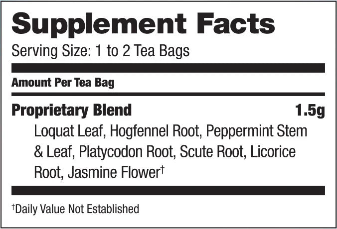 BRAVO TEA ByeCough Tea 20 BAG