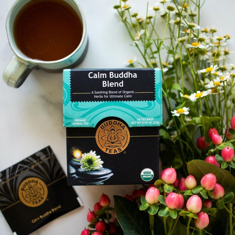 BUDDHA TEAS Organic Calm Buddha Blend Tea 18 BAG