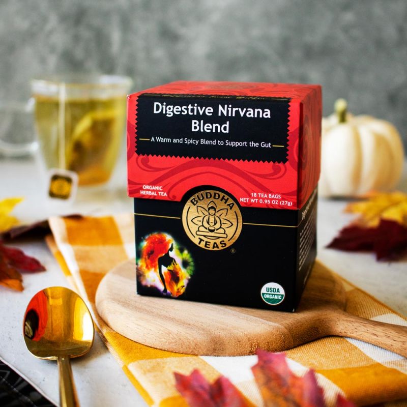 BUDDHA TEAS Organic Digestive Nirvana Blend Tea 18 BAG