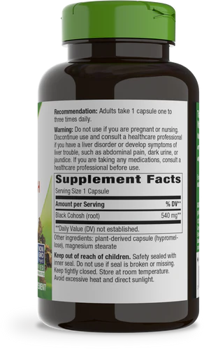 Nature's Way Black Cohosh Root 180 Vgn Cp