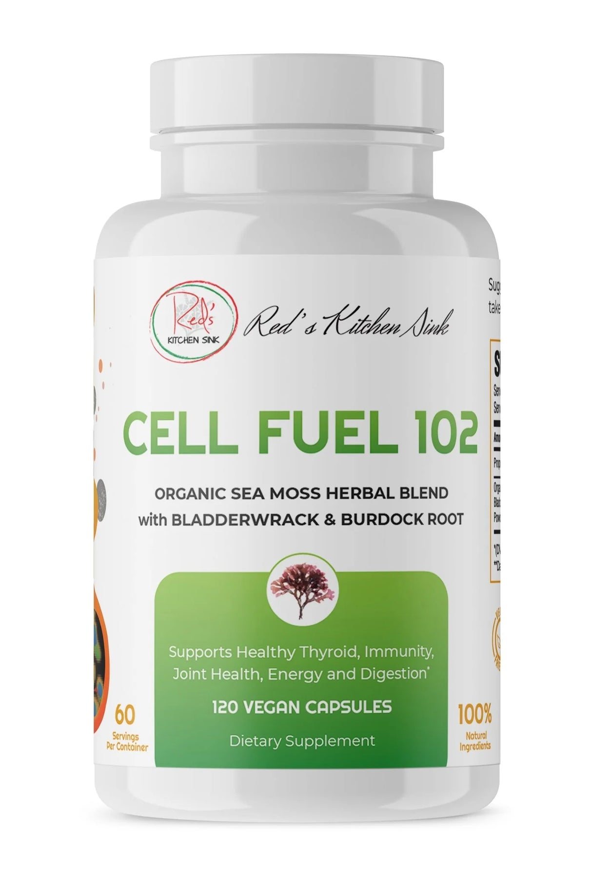 Cell Fuel 102 Sea Moss Blend Capsules 120 CAP