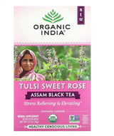 ORGANIC INDIA Tulsi Black Tea Sweet Rose Assam 18 BAG