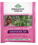 ORGANIC INDIA Tulsi Black Tea Sweet Rose Assam 18 BAG