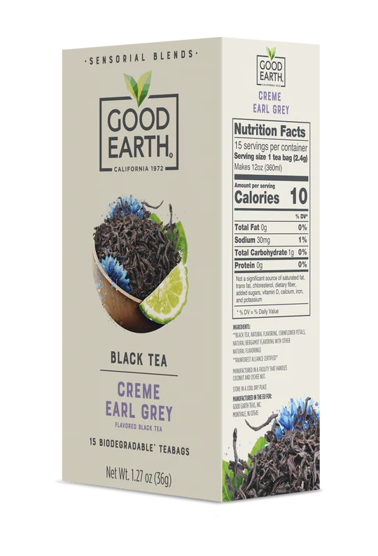 GOOD EARTH TEAS Sensorials Earl Grey 15 BAG