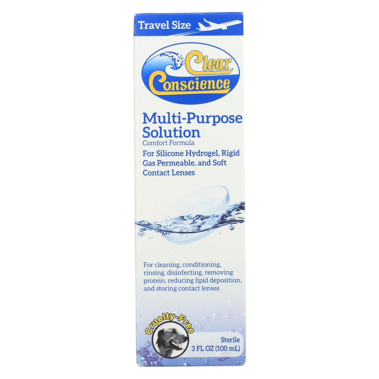 CLEAR CONSCIENCECONTACTLENS SOLTN MULTI 3OZ