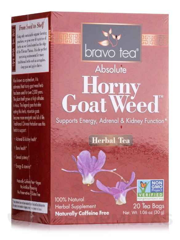 BRAVO TEA Absolute Horny Goat Weed Tea 20 BAG