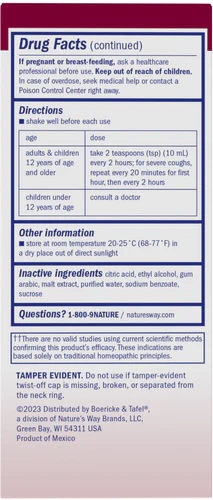 Nature's Way Cough & Bronchial Daytime Syrup 4 Fl Oz