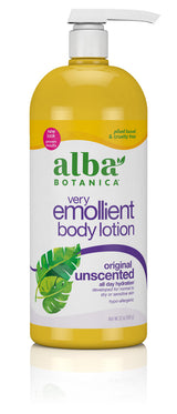 ALBA BOTANICA BODY LOTION UNSCENTED 32OZ