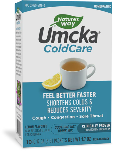 Nature's Way Umcka® ColdCare Soothing Lemon Hot Drink 10 Pkts Bx