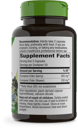 Nature's Way Black Elderberry, 1,150 mg 100 Vgn Cp