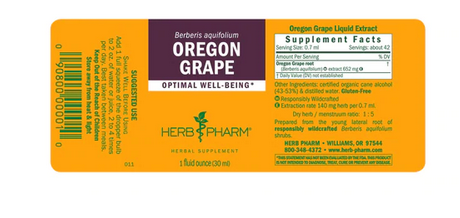 Herb Pharm OREGON GRAPE EXTRACT 1 oz