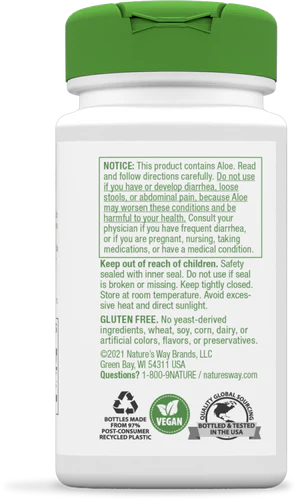 Nature's Way Aloe Latex with Fennel 100 Vgn Cp