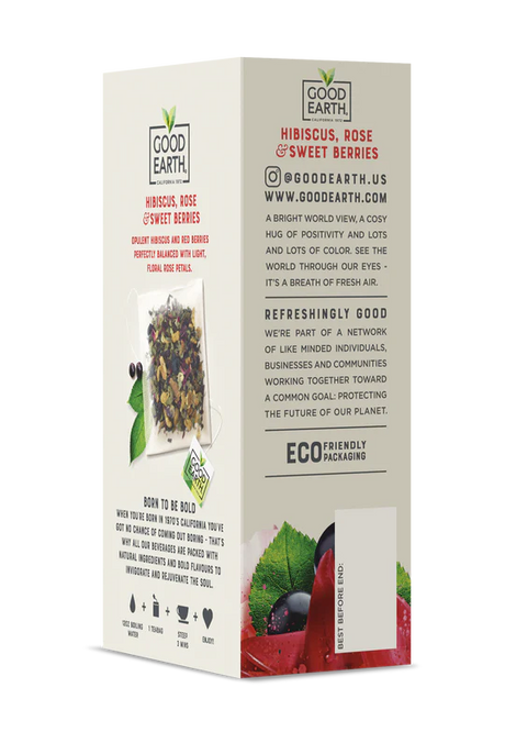 GOOD EARTH TEAS Sensorials Sweet Berries & Rose 15 BAG