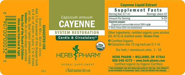 Herb Pharm CAYENNE EXTRACT  1 oz