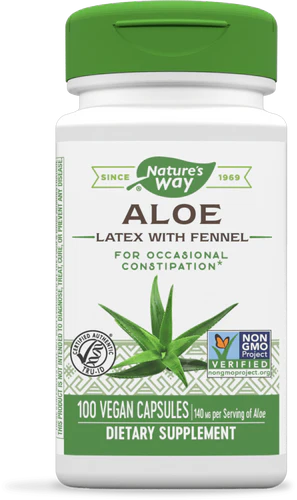 Nature's Way Aloe Latex with Fennel 100 Vgn Cp