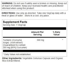 Solaray Vital Extracts Turmeric 120CT 300MG Veg Capsule