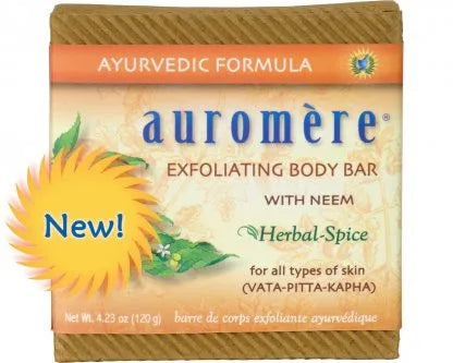 AUROMERE EXFOLIATING BODY BAR 4.23OZ