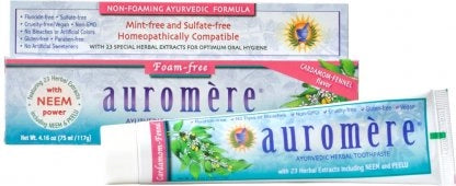 AUROMERE TOOTHPASTE SLS FREE 4.16