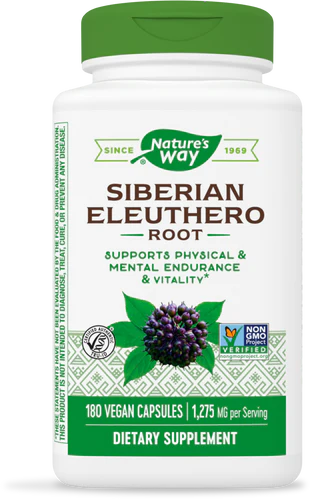 Nature's Way Eleuthero Root, Siberian 180 Vgn Cp