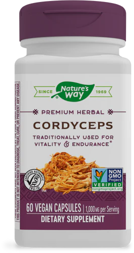 Nature's Way Cordyceps Premium Herbal 60 Vgn Cp