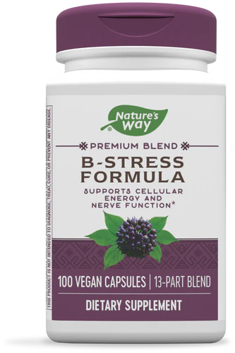 Nature's Way B-Stress Formula, Premium Blend 100 Vgn Cp