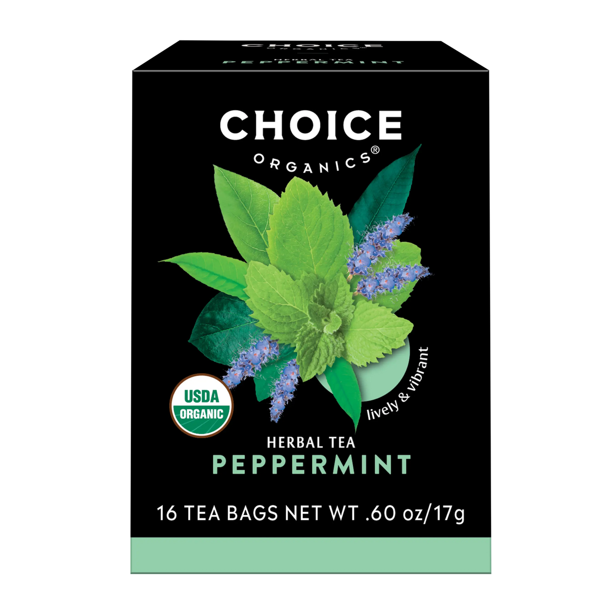 CHOICE ORGANIC TEAS Peppermint 16 BAG