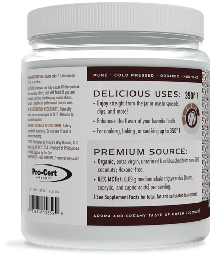 Nature's Way Coconut Oil, Organic 32 Oz