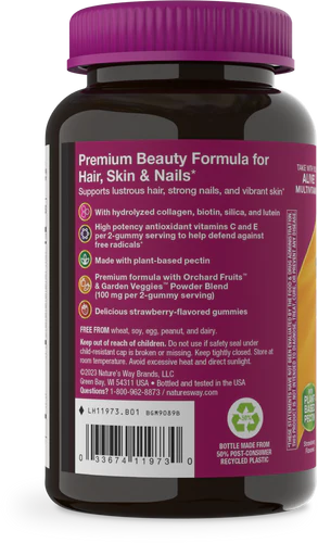 Nature's Way Alive!® Hair, Skin & Nail Gummy  60 Gummies