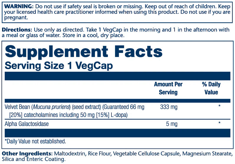 Solaray Dopabean 333 mg