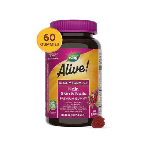 Nature's Way Alive!® Hair, Skin & Nail Gummy  60 Gummies